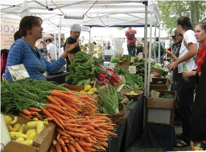 Shopping for Produce at a Farmer's Market